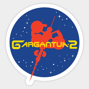 Gargantua-2 Red and Yellow Sticker